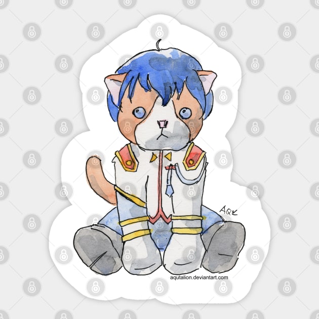 Harlock the Cat Cosplay: Kaoru Miki Sticker by Aqutalion